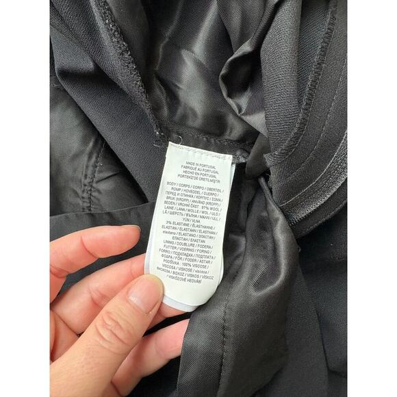 Polo Ralph Lauren Black Stretch Wool Wide Leg Dress Pants Women’s Size 2 - Picture 10 of 10